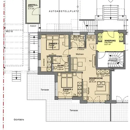 Golf & Trausmuth Monika Inkl Sommercard - Golfplatz 500 M Entfernt, Inkl Waschmaschine, Trockner דירה מיטרסיל